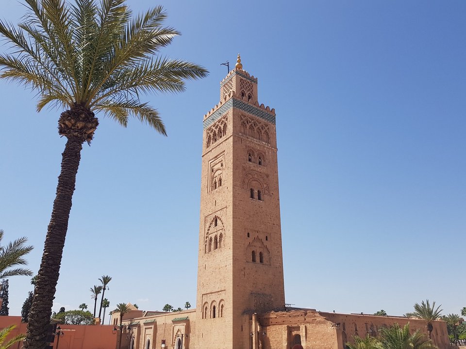 Imagen de la Mezquita Koutoubia, en Marrakech. // Pixabay