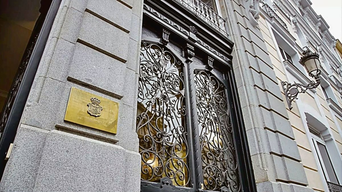 Fachada de la sede del Consejo General del Poder Judicial, en Madrid.