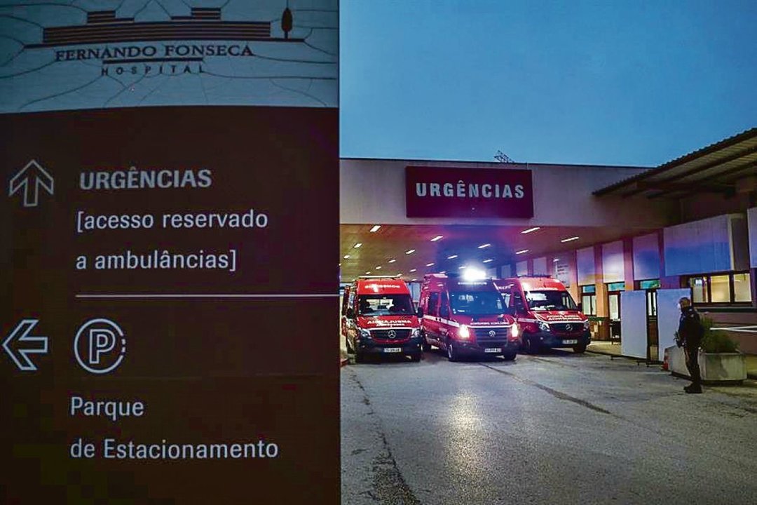 Zona de urgencias del Hospital Fernando Fonseca, en Amadora (Portugal).