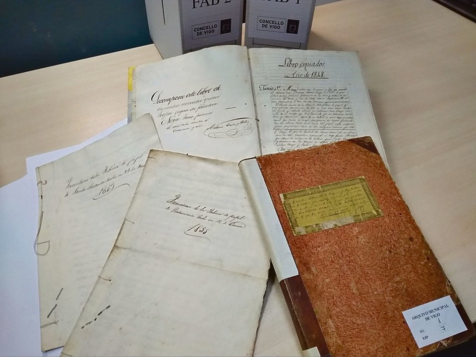 El documento que se encontraba en el Archivo Municipal de Vigo, y que ahora ha aparecido tras la reorganización de espacios.