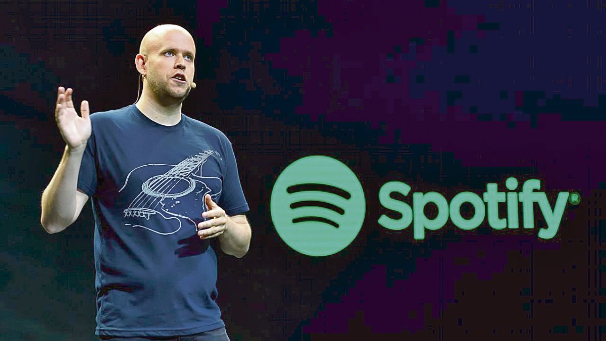 Daniel Ek, CEO de Spotify, en una presentación ante los medios.