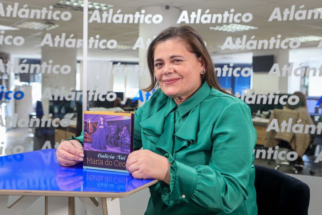 María do Ceo, na súa visita a Atlántico TV.