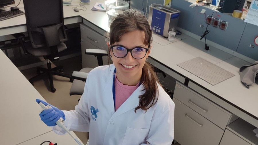 Aida María, en su laboratorio del Cintecx.