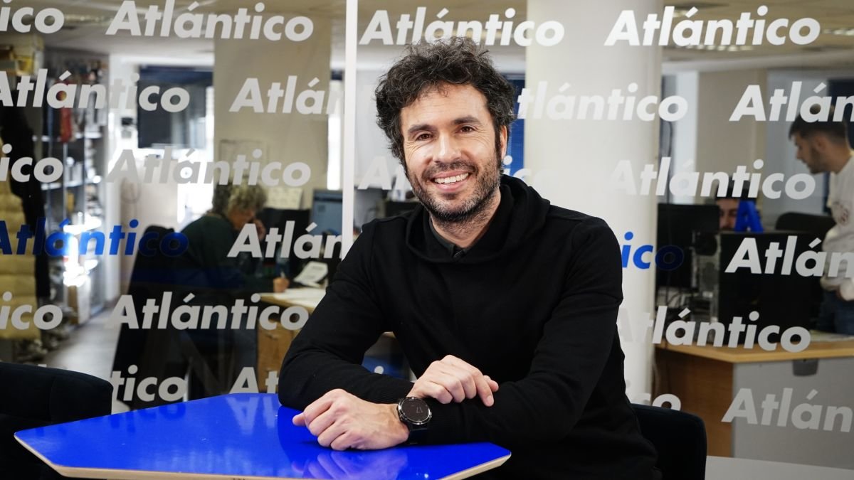 Luis García Rey, en el set de Atlántico TV.