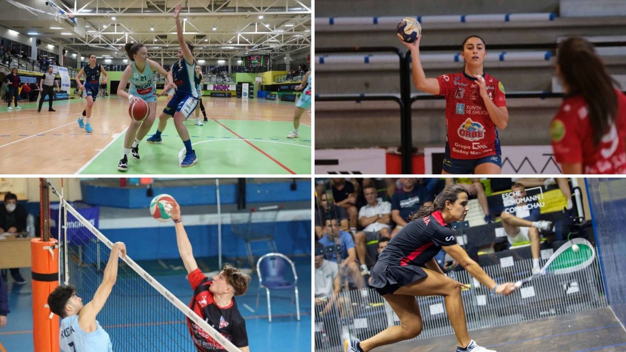 Sara Vidal, Aitana Santomé, Pablo Basante y Marta Domínguez compaginan sus estudios con su actividad como deportistas de alto nivel.