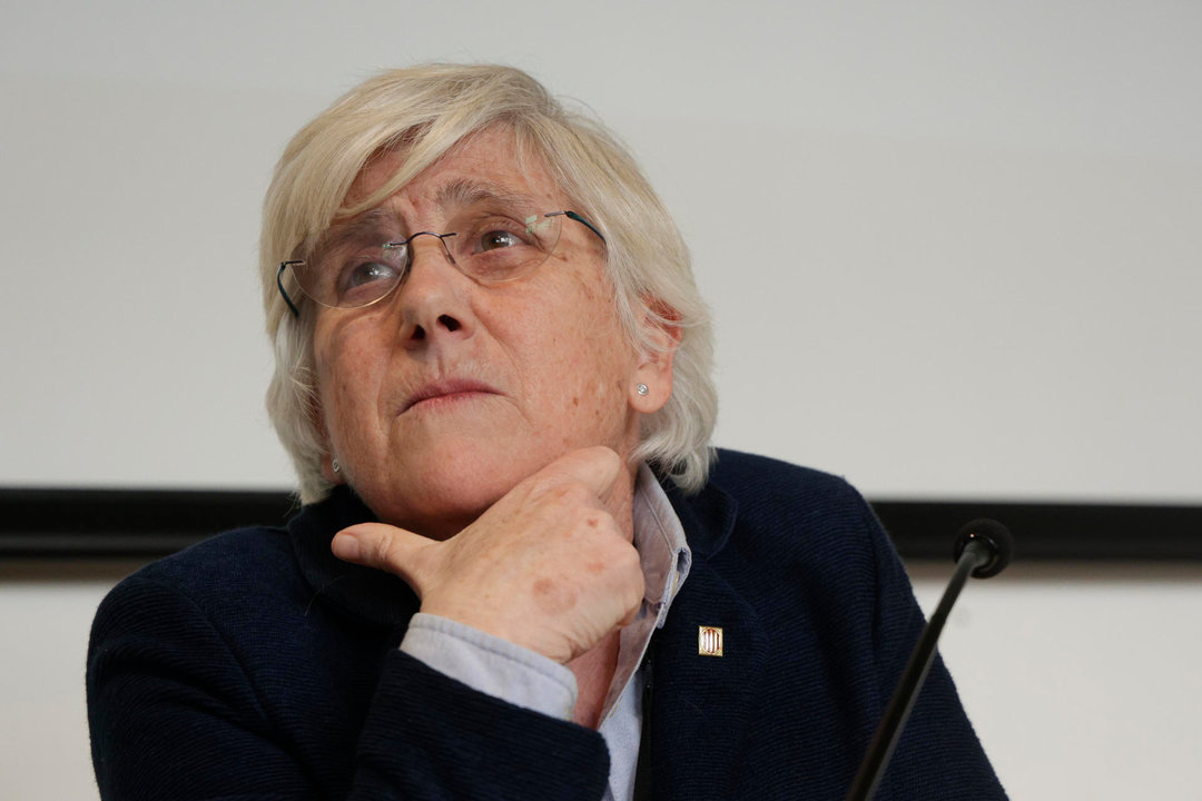 La eurodiputada de JxCat Clara Ponsatí antes de su detención.