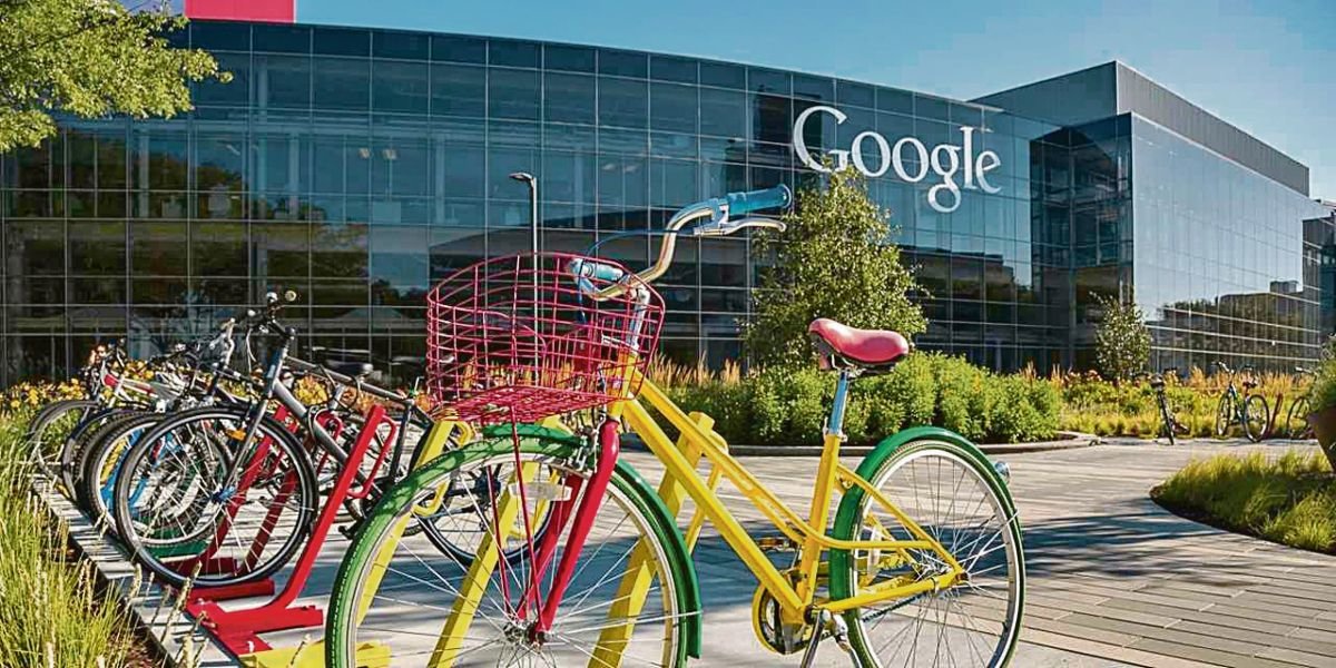 Acceso a las oficinas centrales de Google en Montan View, California.