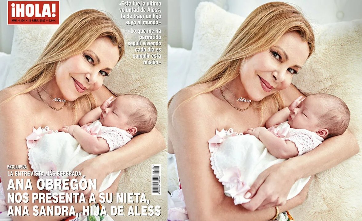Ana Obregón, con su hija adoptiva y nieta, en la portada de ¡Hola!.