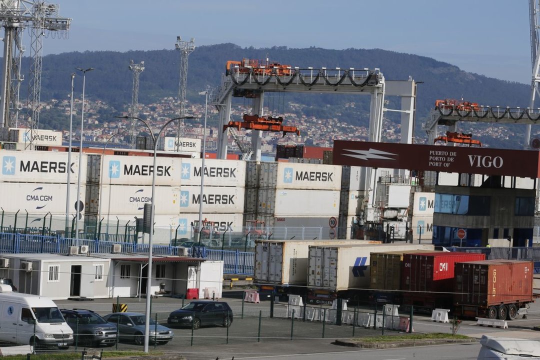 La terminal de Guixar aprovecha al máximo la superficie de que dispone para mover contenedores.