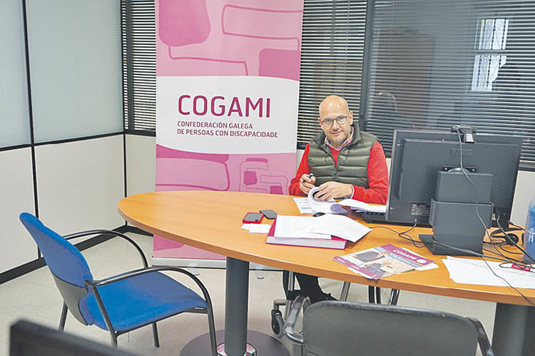 El presidente de Cogami, Anxo Queiruga Vila, ayer en Cogami.