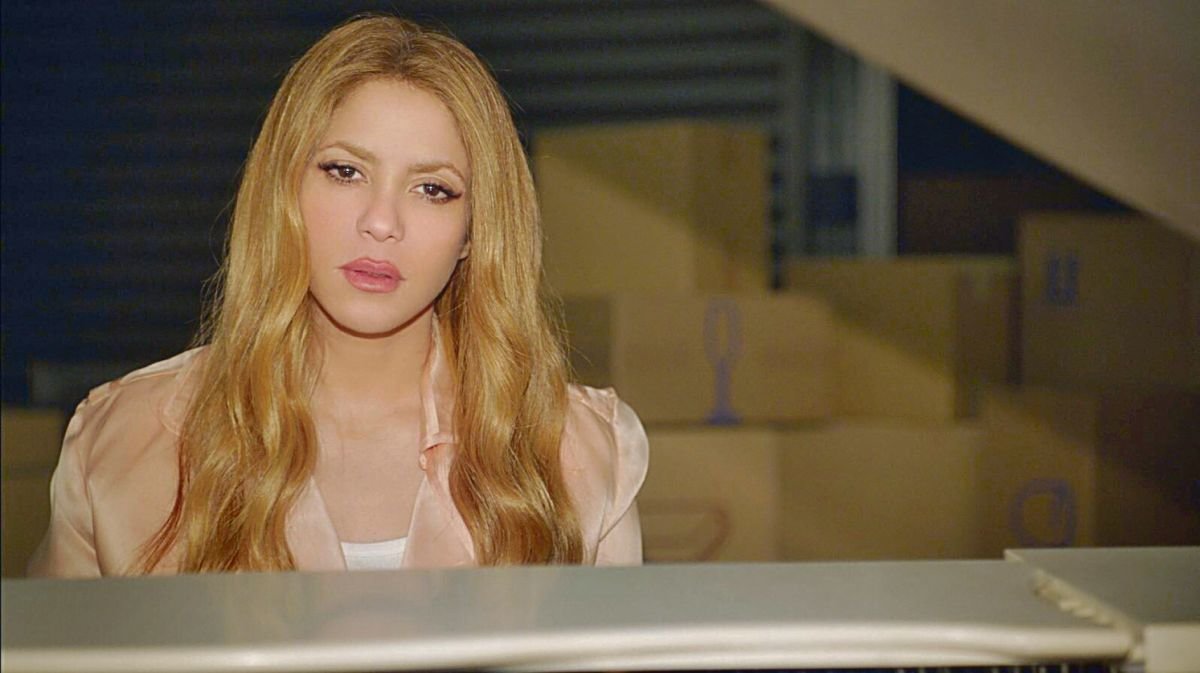 Shakira en el videoclip de su nuevo tema “Acróstico”.