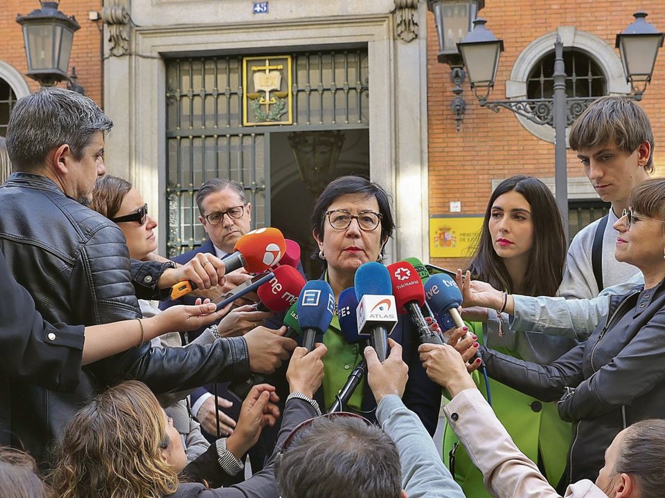 La presidenta de la Asociación de Fiscales, Cristina Dexeus, ayer en Madrid.