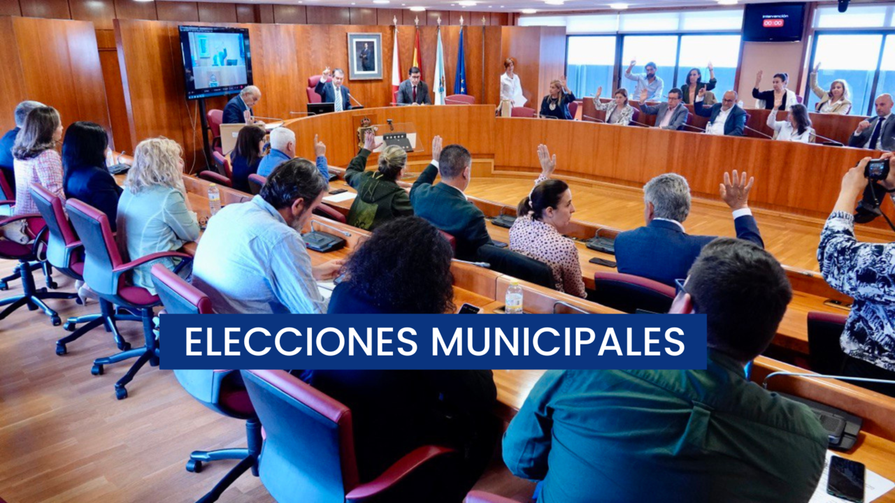 Imagen de archivo de una de las votaciones en un pleno del Concello de Vigo.