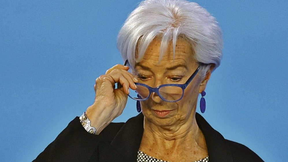 Christine Lagarde, en una comparecencia ante los medios.