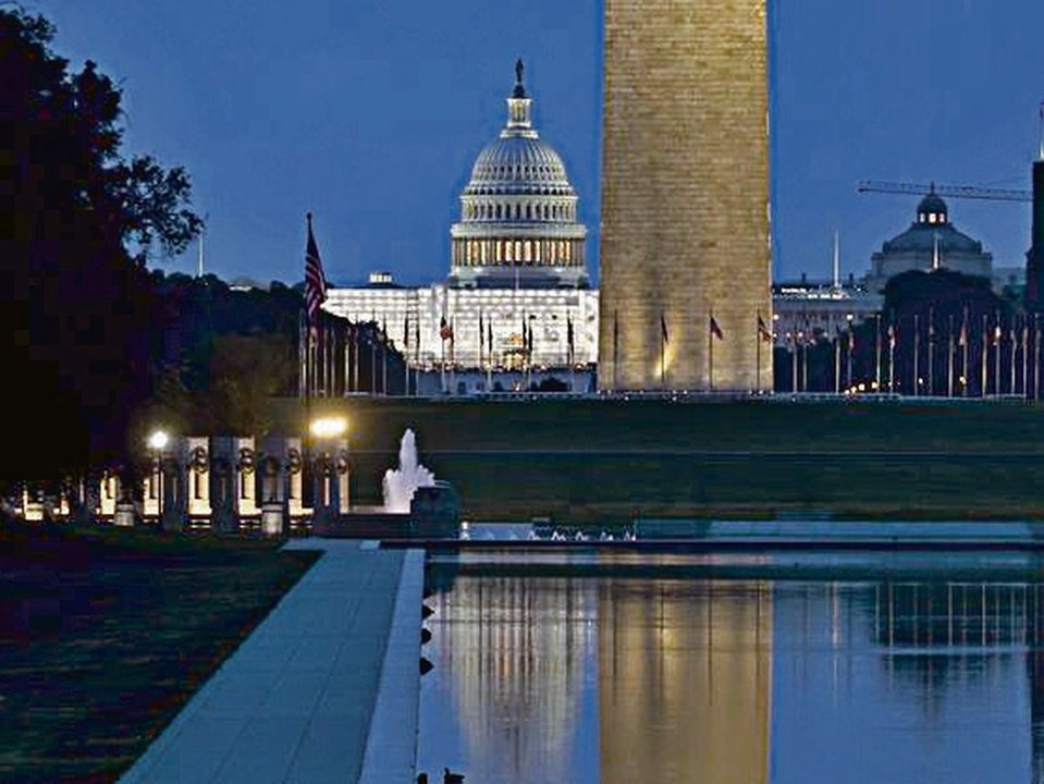 Vista del Capitolio de los Estados Unidos en Washington.