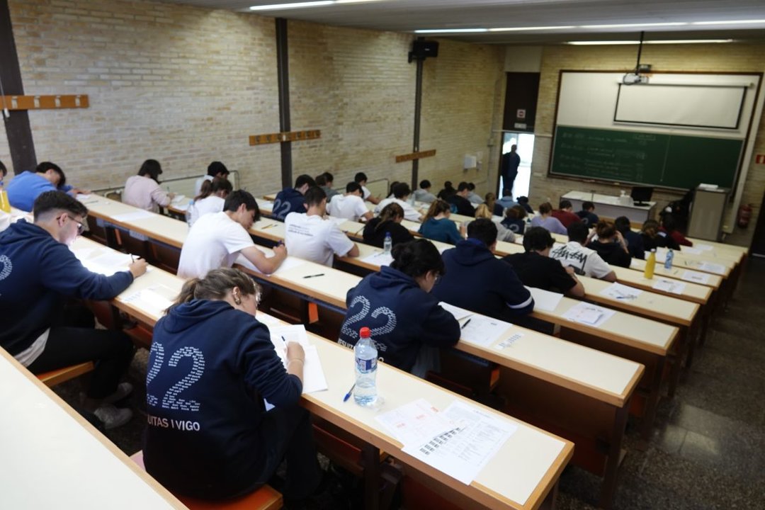 Los exámenes celebrados el año pasado en la Facultad de Filología del campus vigués.