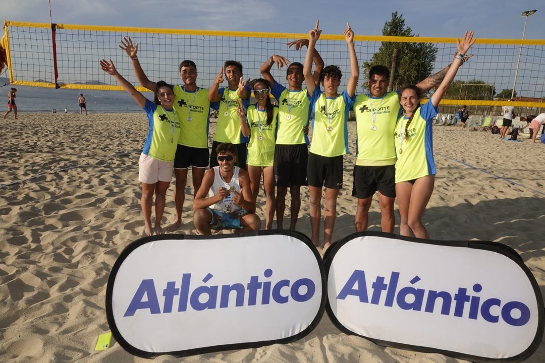 El torneo Atlántico se está asentando este año como una de las citas principales del volei playa gallego en la época estival.