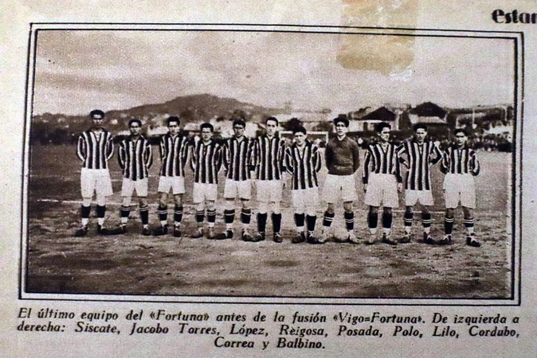 El último equipo del Fortuna antes de la fusión con el Vigo que dio origen al Celta.