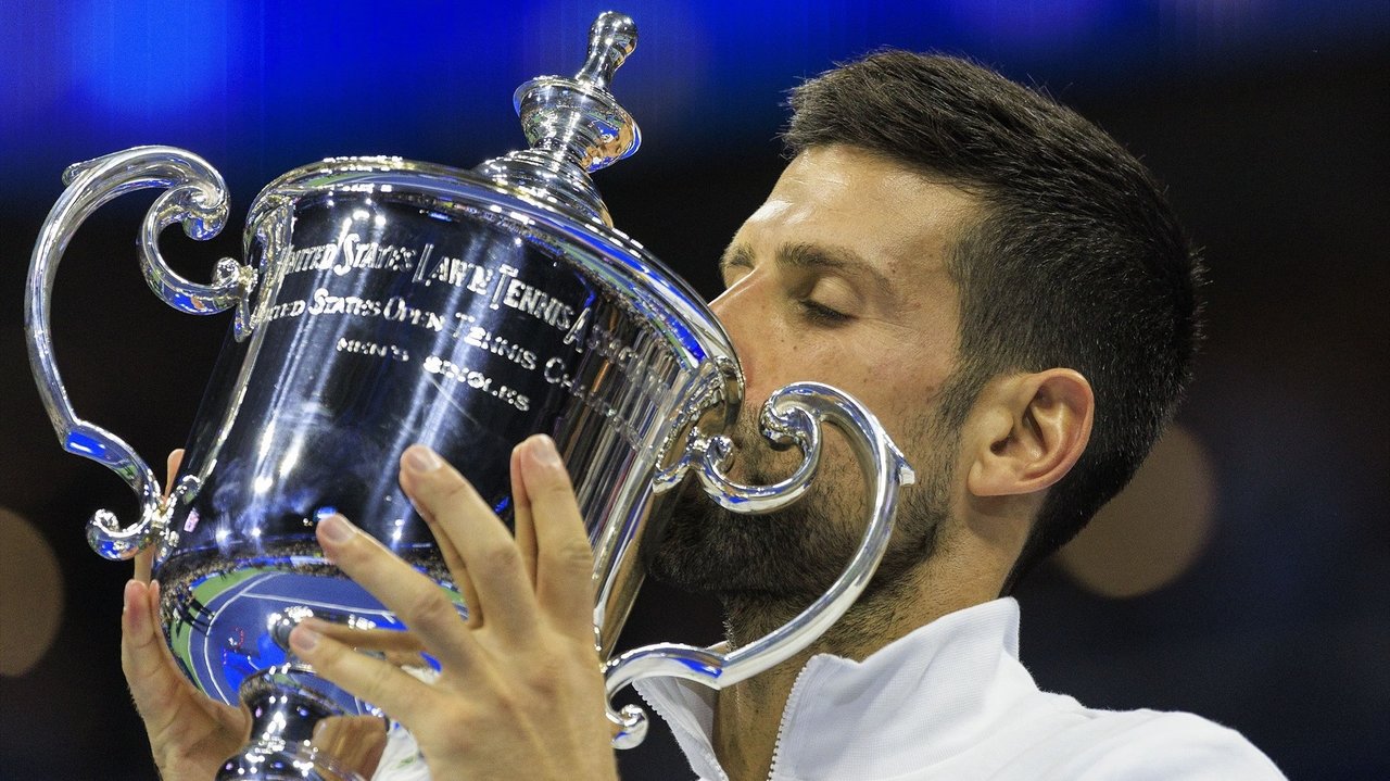 Djokovic venció a Medvedev en la final del Open USA 2023. // E.P.