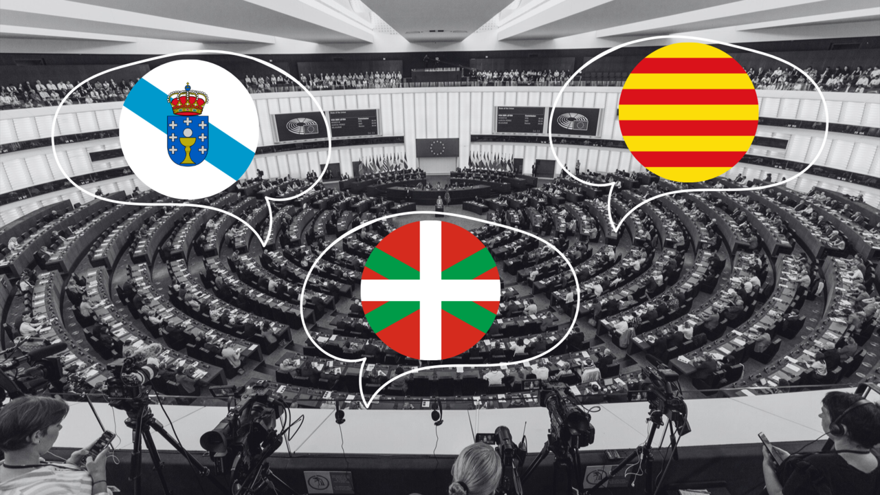 La UE aplaza la decisión sobre la oficialidad del gallego, el catalán y el euskera.