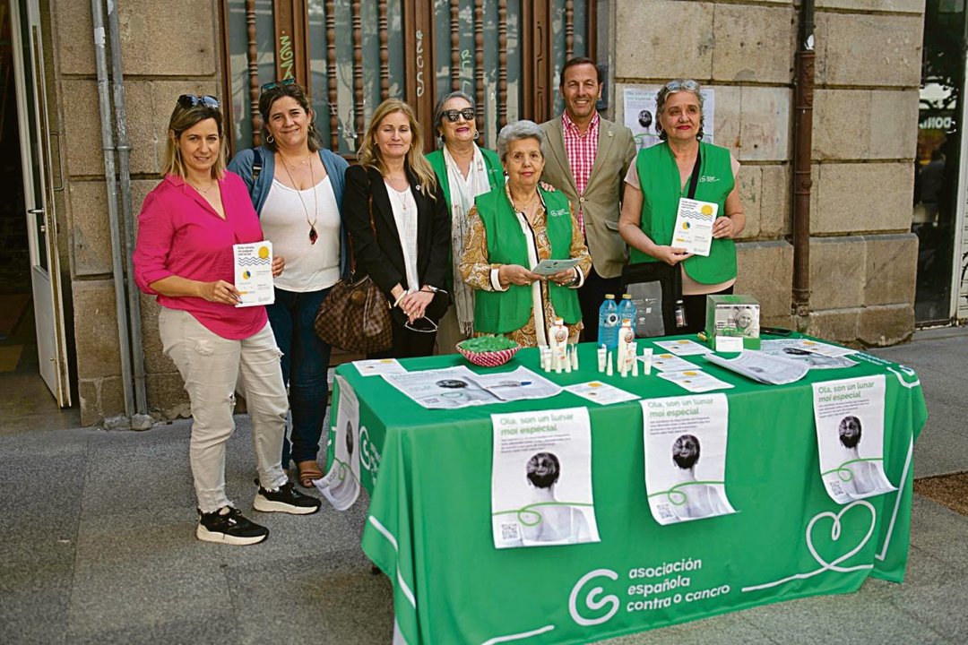 Campaña de la AECC en Ourense, el pasado julio.