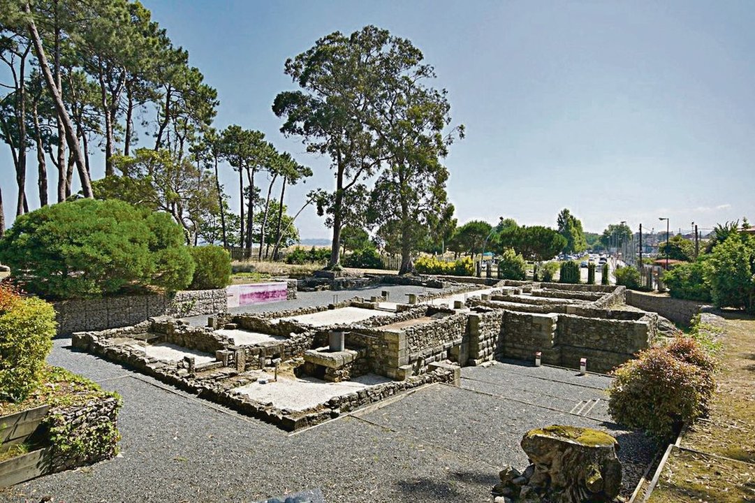 Los restos de la Villa Romana de Toralla, la única íntegramente visitable en la Ría de Vigo.