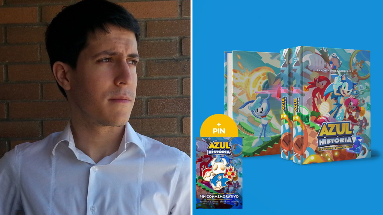 Ramón, uno de los traductores más prolíficos de videojuegos en España. A la derecha, detalle de la portada del libro.