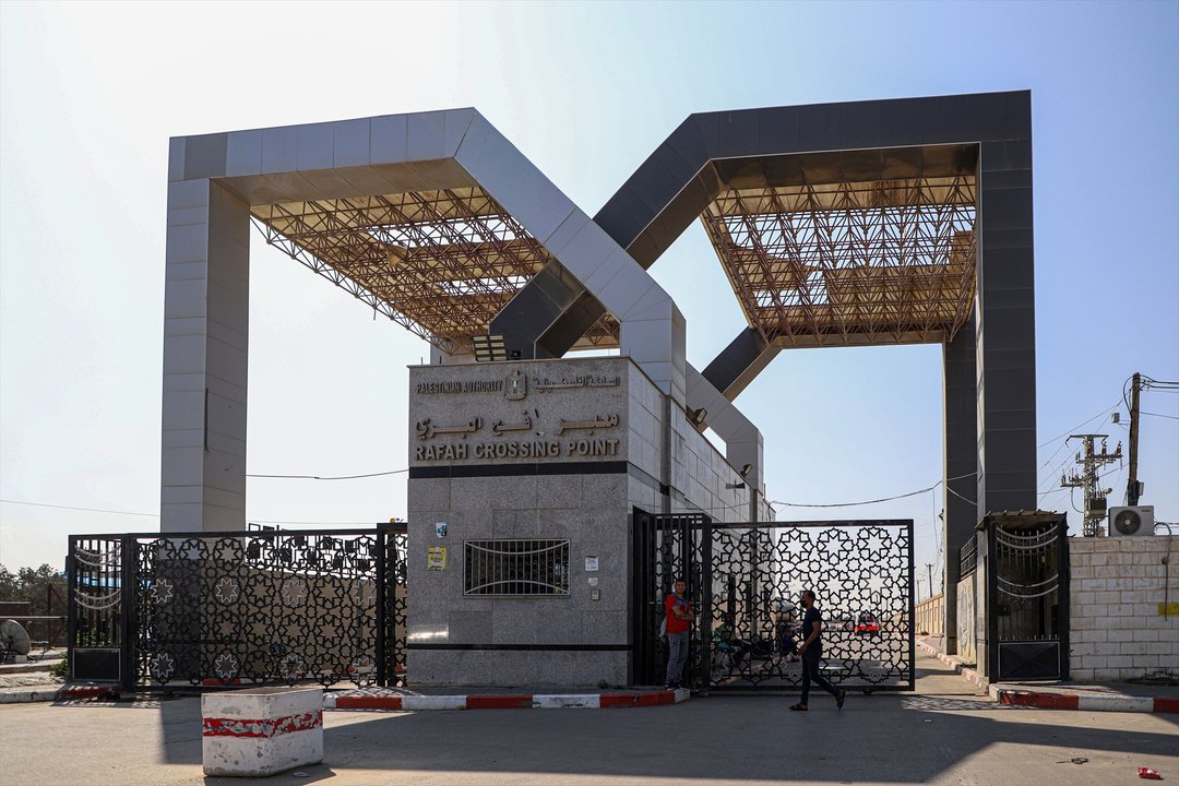 El paso fronterizo de Rafah que permite la salida de Gaza y entrada en Egipto. // Europa press