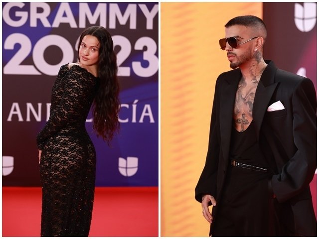 Rosalía y Rauw Alejandro en los Latin Grammy 2023. // Europa Press