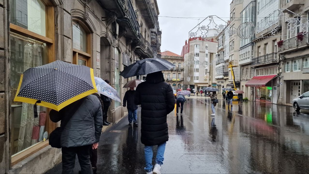 Jornada lluviosa en Vigo. // J.V. Landín