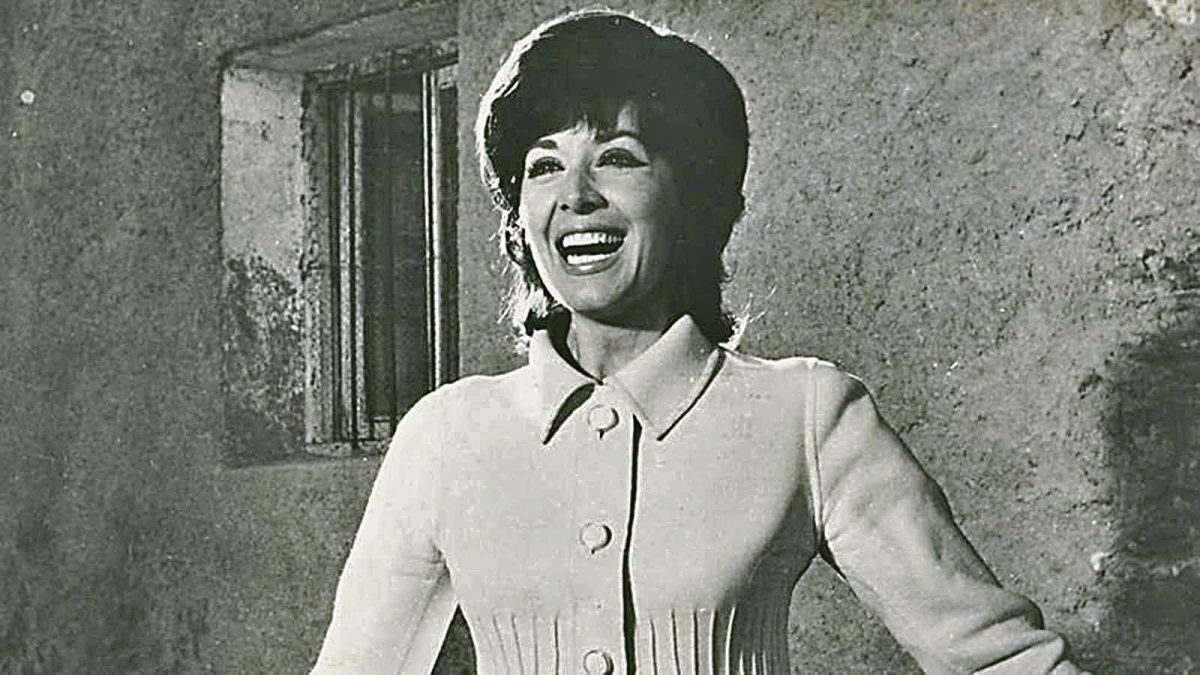 La actriz en una imagen de los años 60.