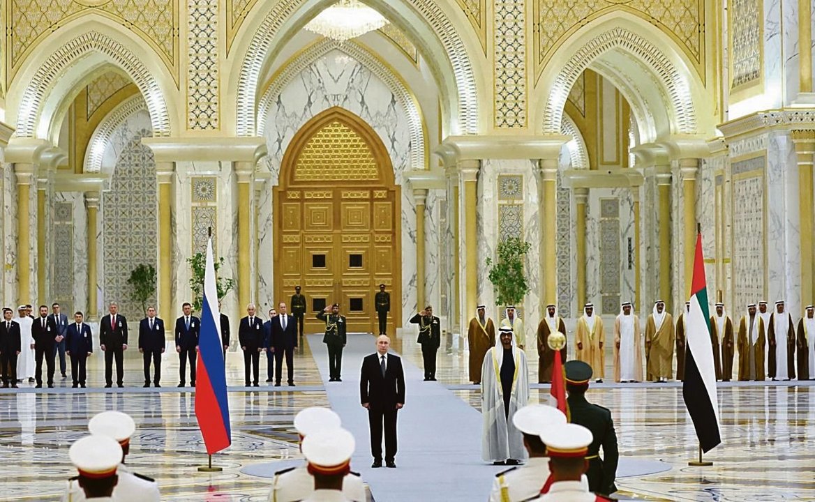 Vladimir Putin, durante su reciente viaje a Emiratos Árabes Undos.