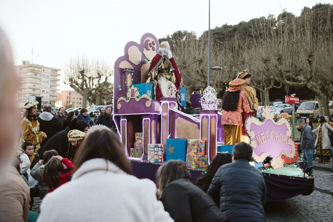 La carroza de Melchor durante la Cabalgata Internacional de Reyes del año pasado.