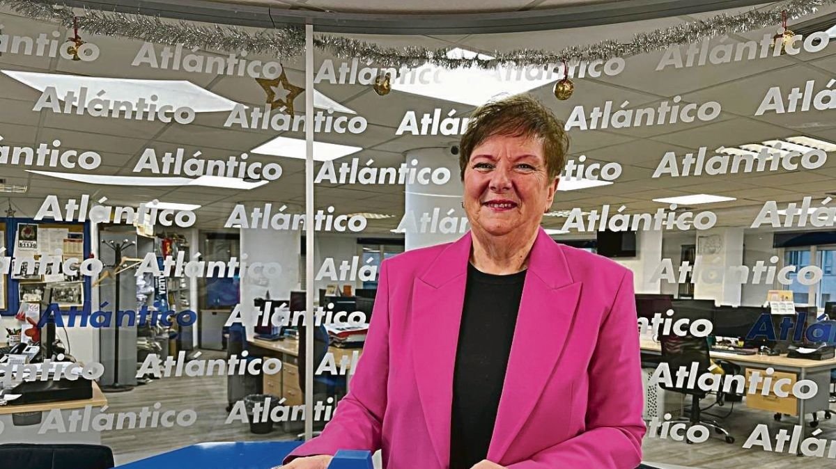 Carmen Rodal, en el set de Atlántico TV.