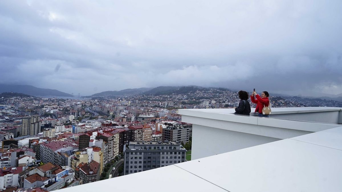 Vistas de Vigo desde la Cidade da Xustiza.