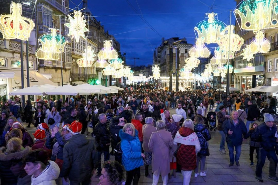 Una de las muchas instantáneas que dejó la ciudad durante esta última Navidad, en la que el centro fue visitado cada día por miles de personas.