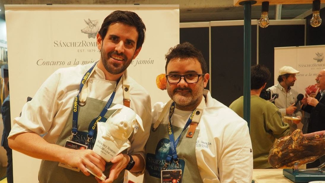 El chef de Quinqué (Madrid), Carlos Griffo, ganador de la mejor croqueta de jamón ibérico de España. // EP