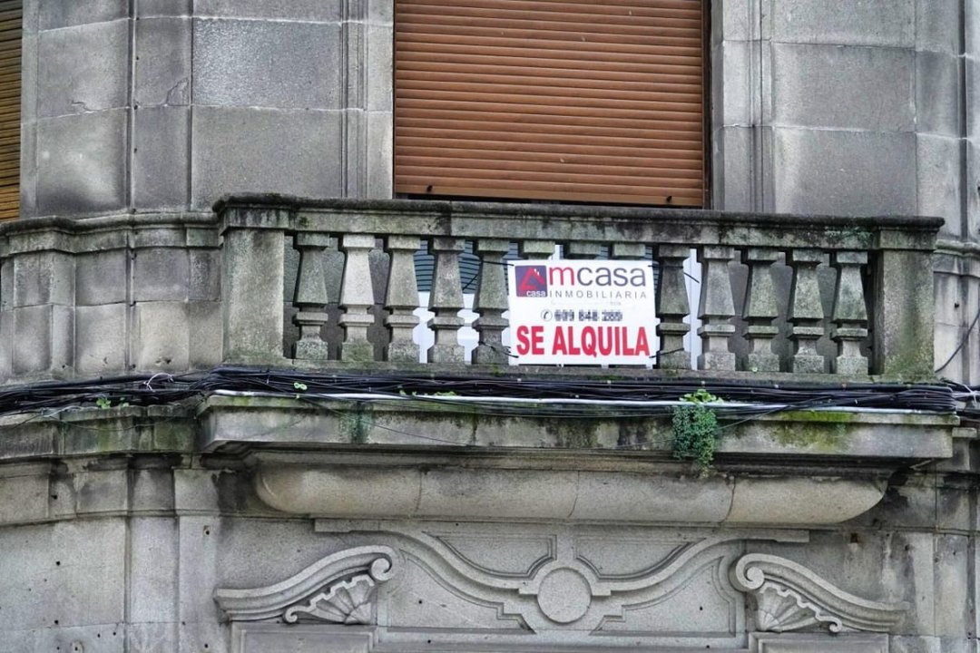 Una vivienda en el centro de Vigo dispuesta para su alquiler.