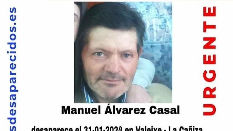 SOS Desaparecidos. Manuel Álvarez Casal. A Cañiza. // EP