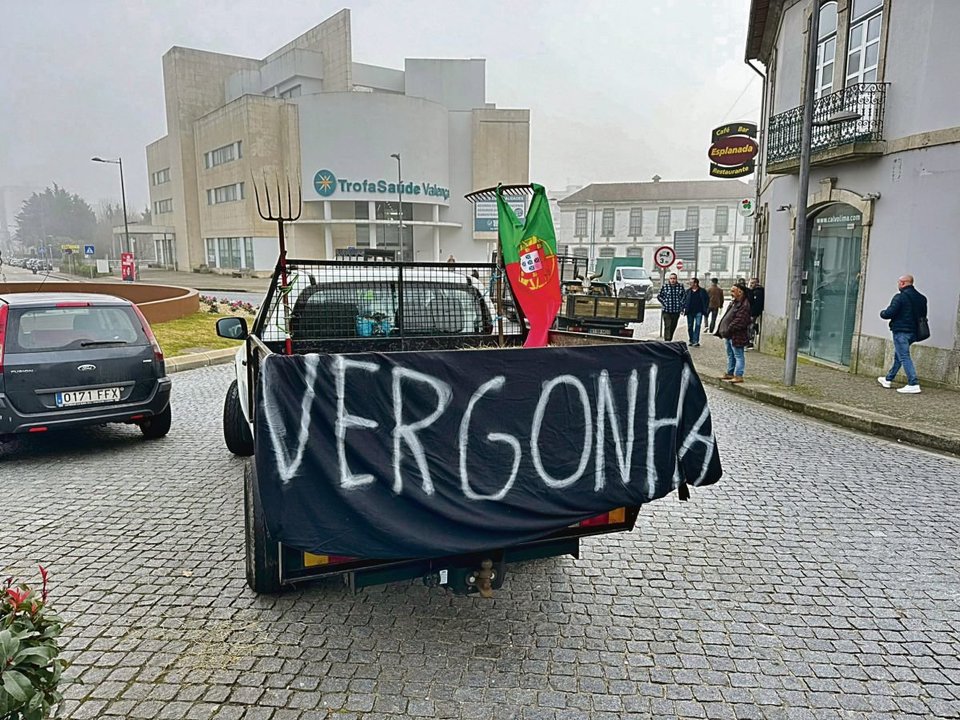 Las protestas empezaron a primera hora en Vila Nova de Cerveira.
