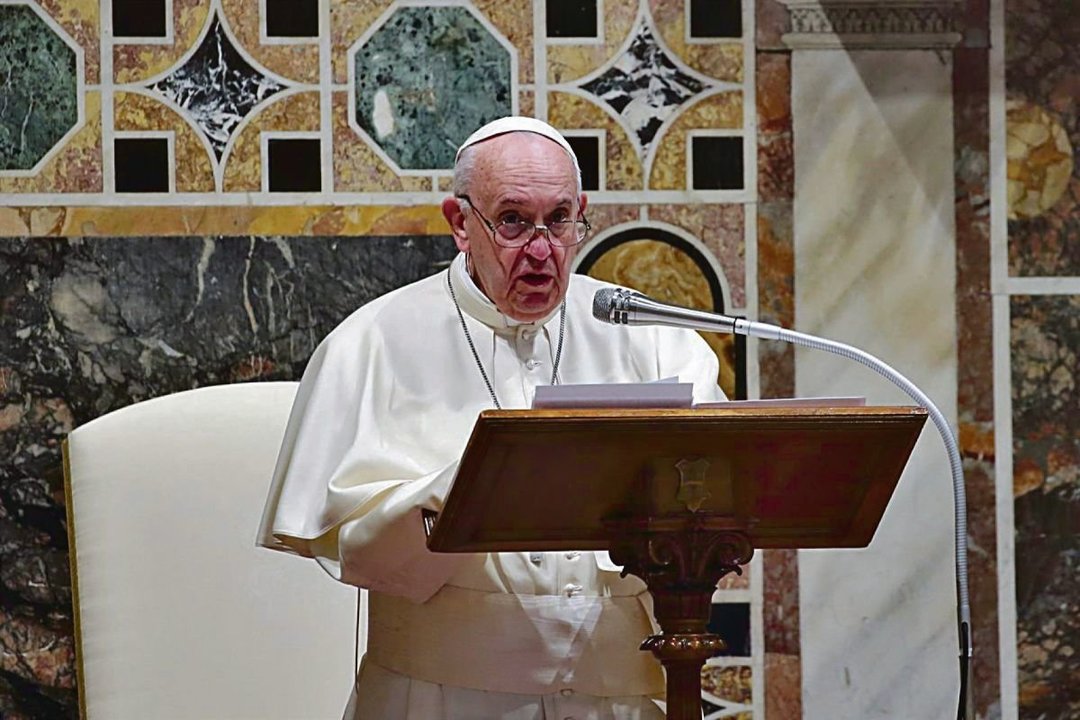 El papa Francisco, durante una audiencia.