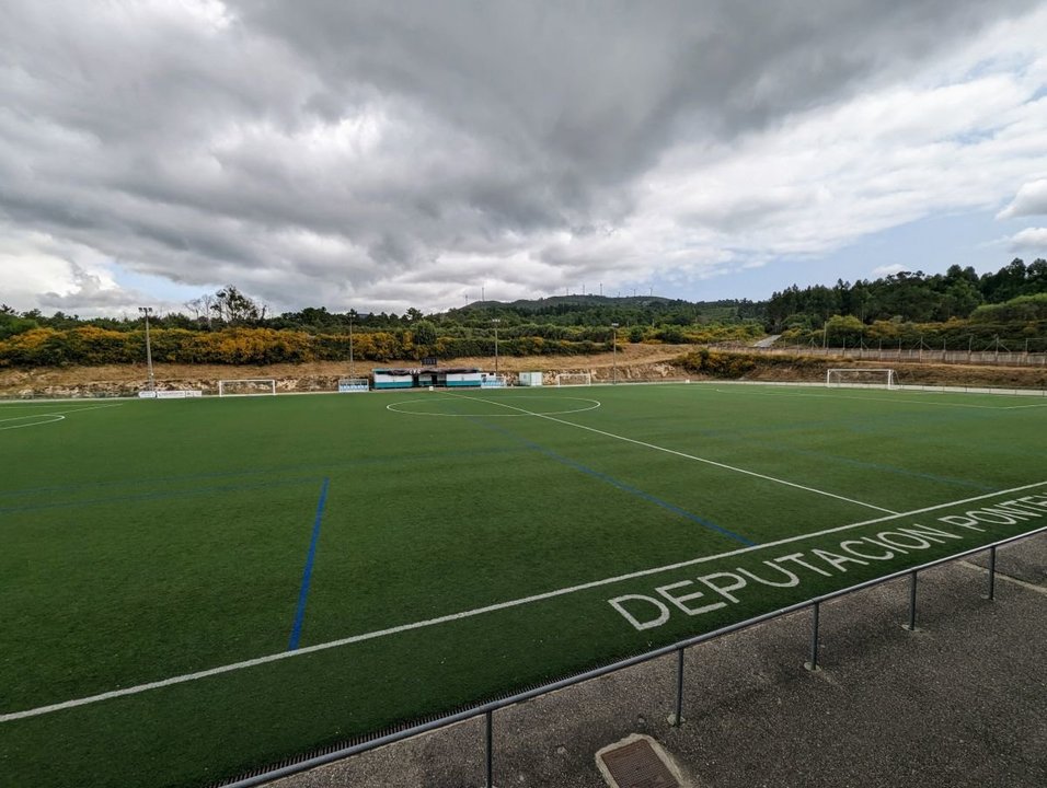 Panorámica del Campo de Fútbol  de Augas Férreas a la espera de remodelación integral con casi 631.000 euros.