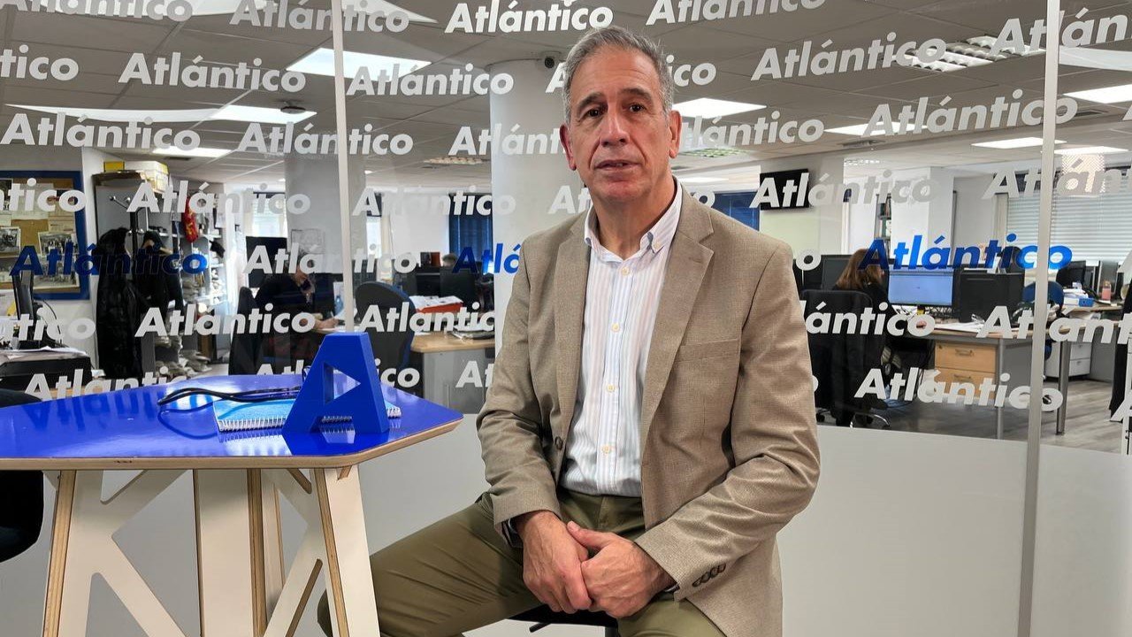 José Fariña, durante su visita a Atlántico TV.