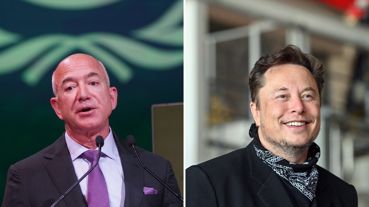 Jeff Bezos y Elon Musk. // EP