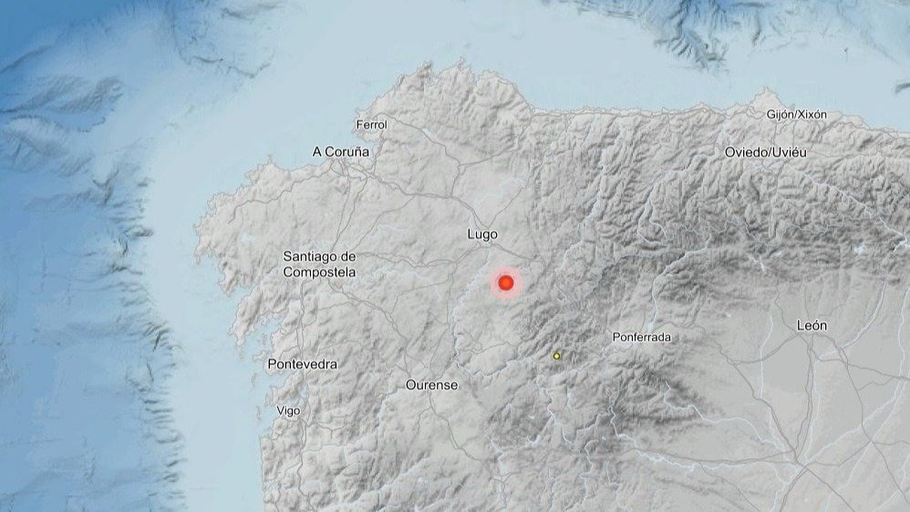 Registrado un terremoto de magnitud 3,7 con epicentro en Sarria. // IGN