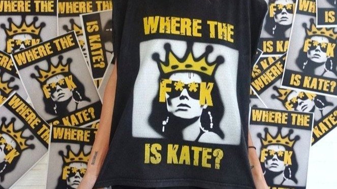 Camiseta de Mekkdes dedicada a Kate Middleton.