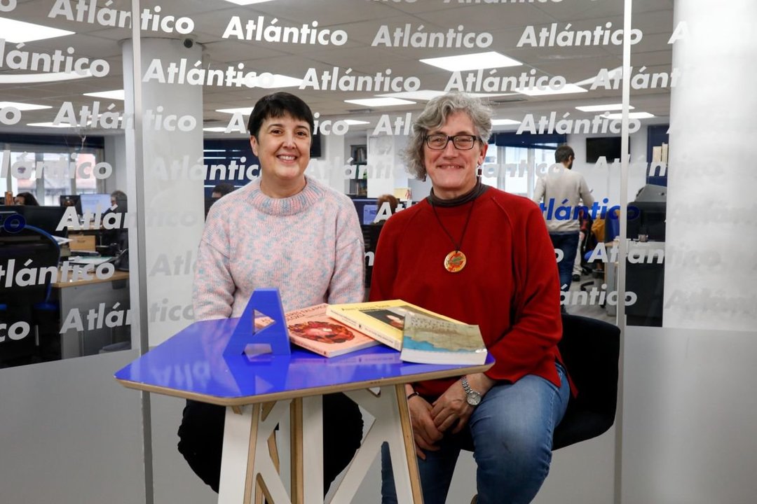 Olga Álvarez y Marisa Vidal visitaron el set de Atlántico.