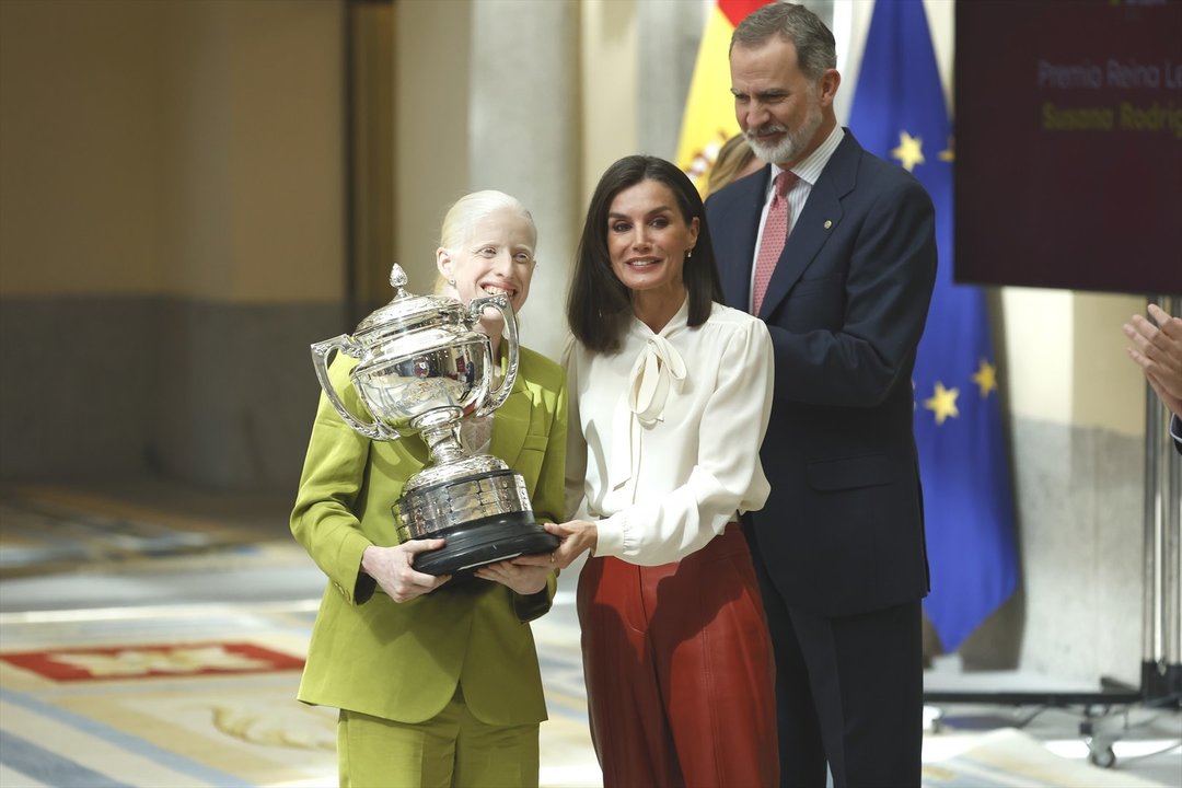Susana Rodríguez recibe el Premio Reina Letizia a la mejor deportista española del año durante la entrega de los Premios Nacionales del Deporte 2022. // E.P.