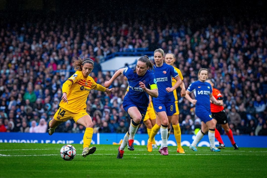Aitana Bonmatí marcó el primer gol del Barça en Stamford Bridge.