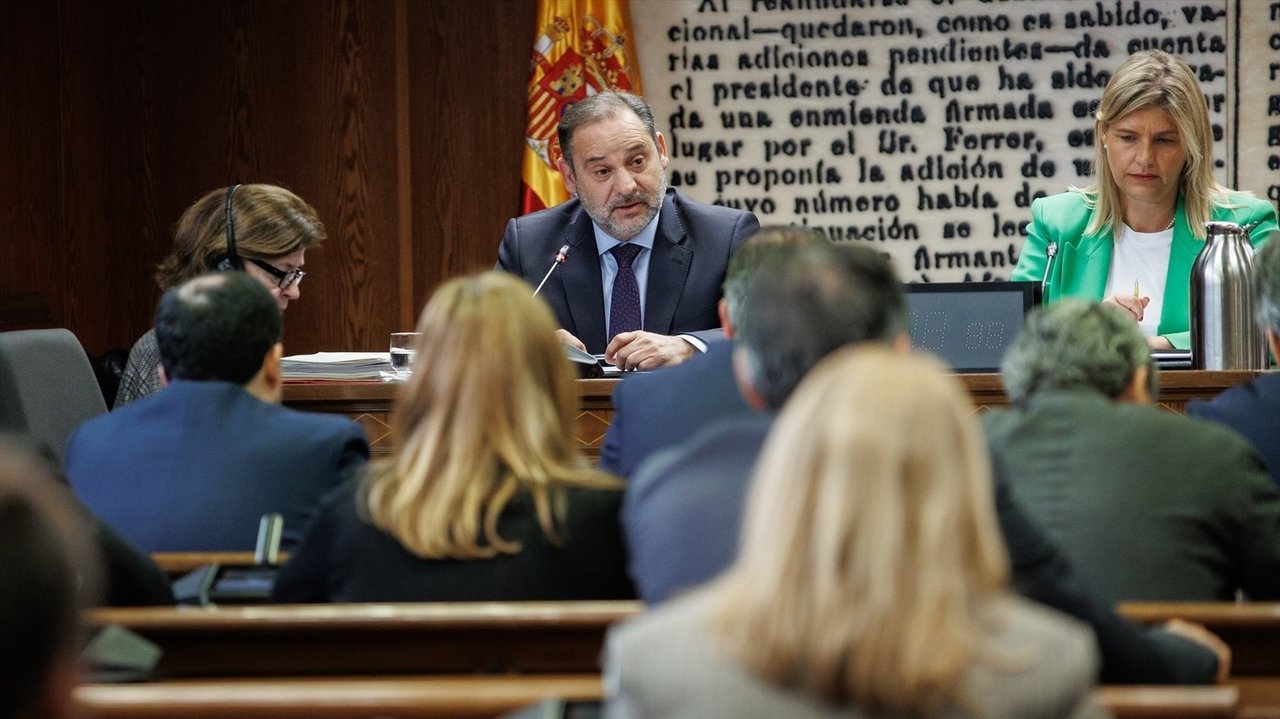 José Luis Ábalos comparece en el Senado por el caso Koldo. // E.P.